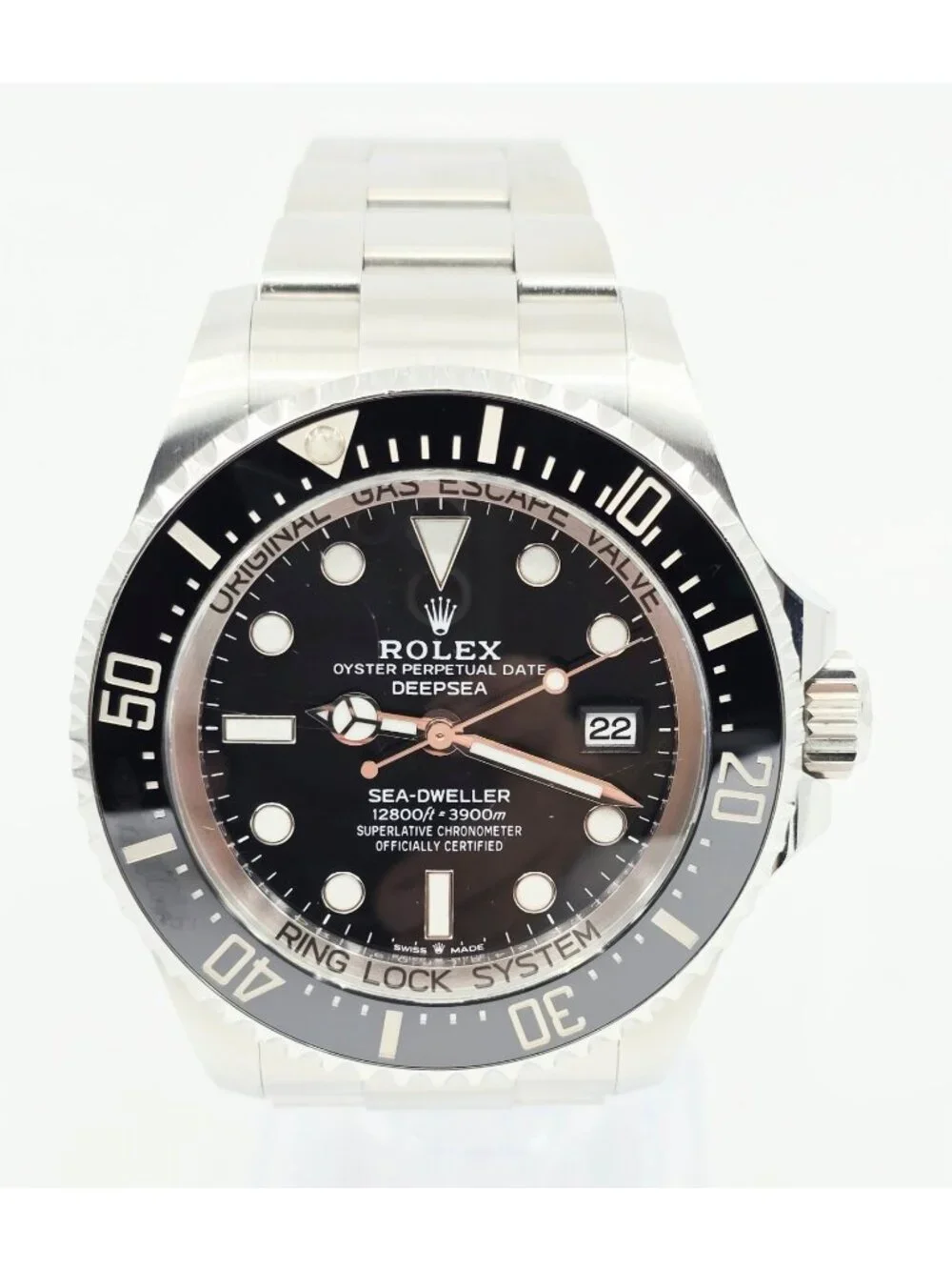 Rolex Sea Dweller Deepsea 44mm Black Dial Stainless Steel Automatic Watch 136660